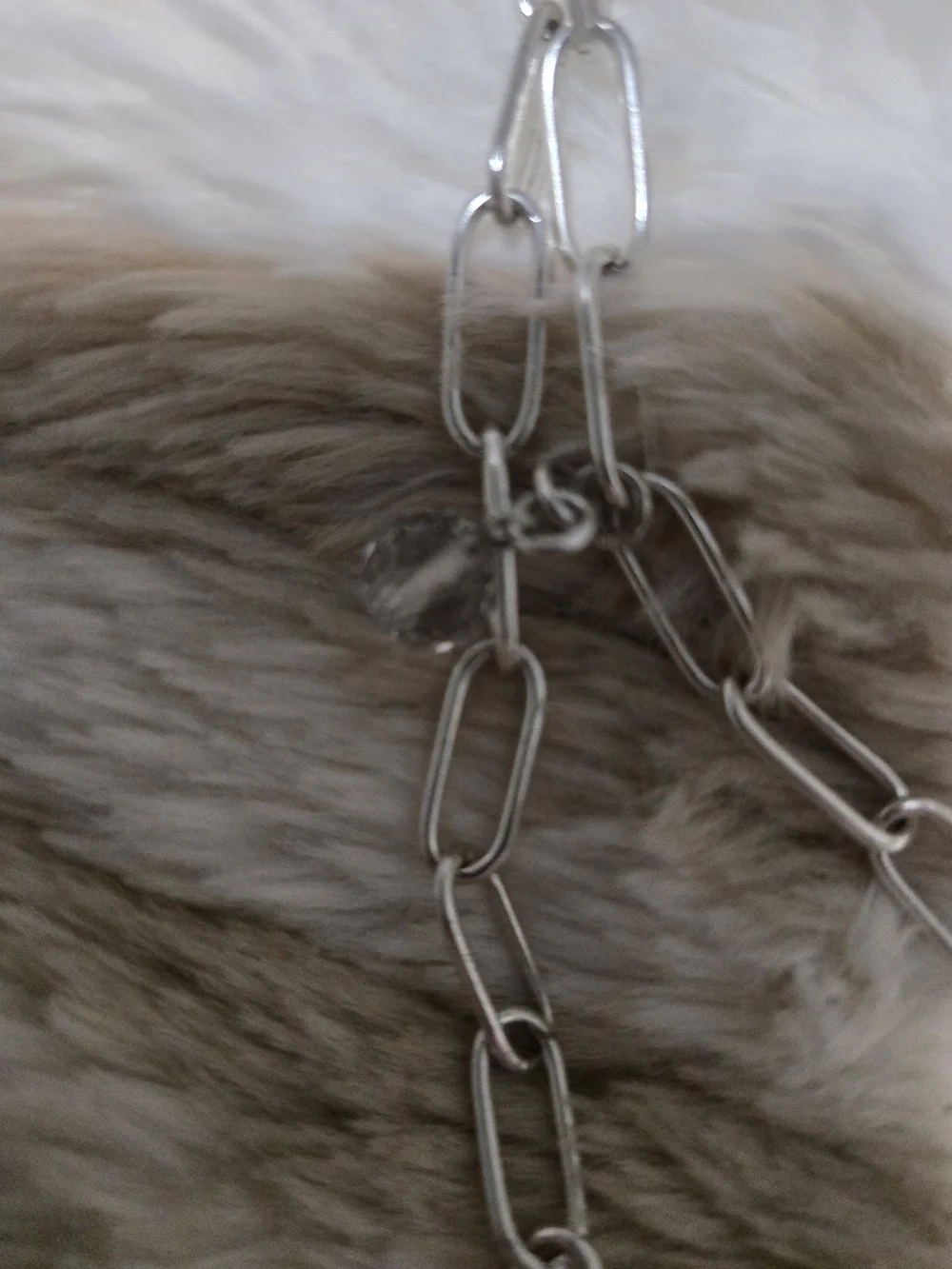 Katia Designs- Silver Heart Link Necklace - Picture 6 of 8
